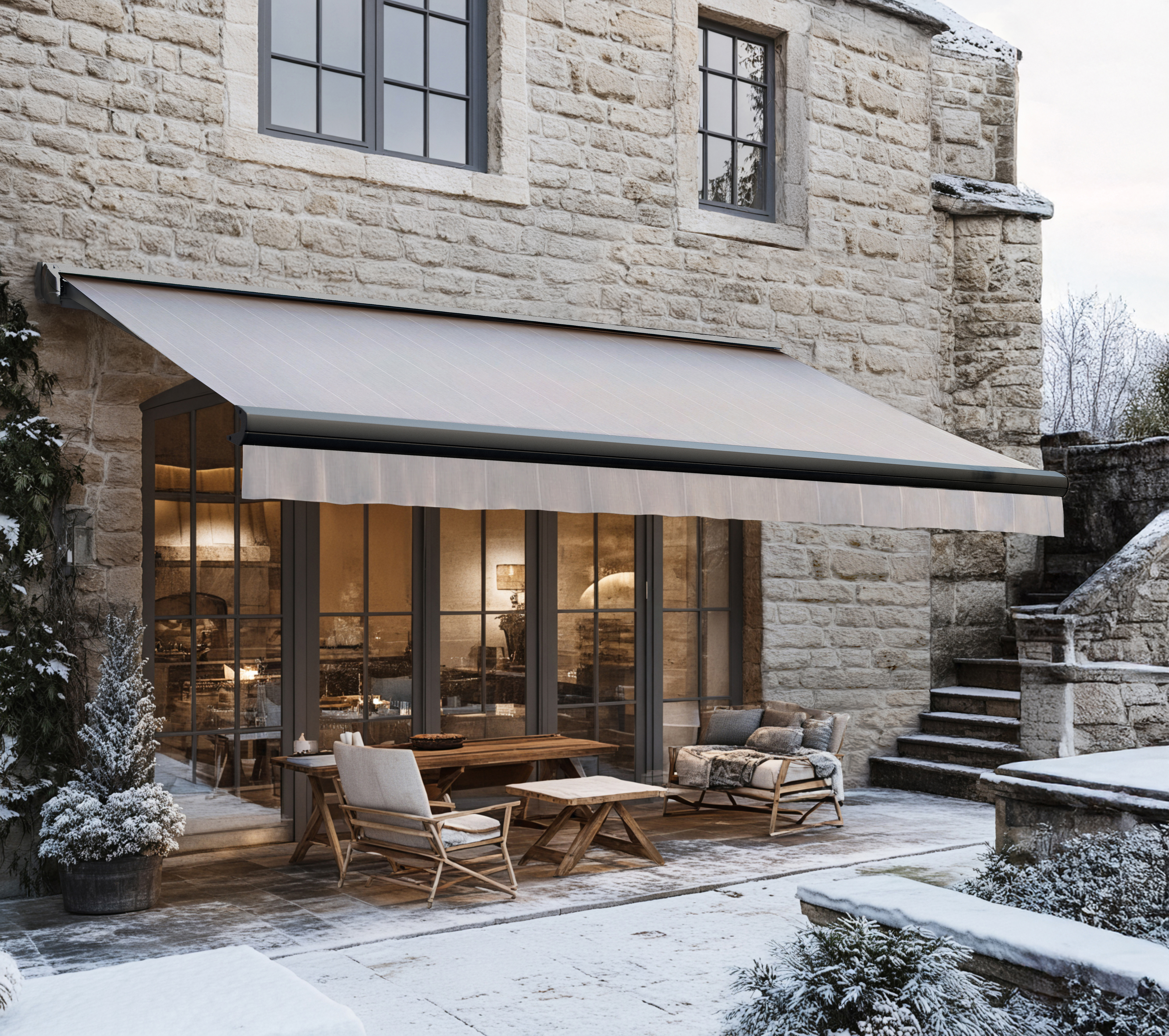 Terrassemarkise Vinter