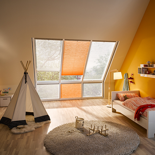 Dobbel Plisségardin