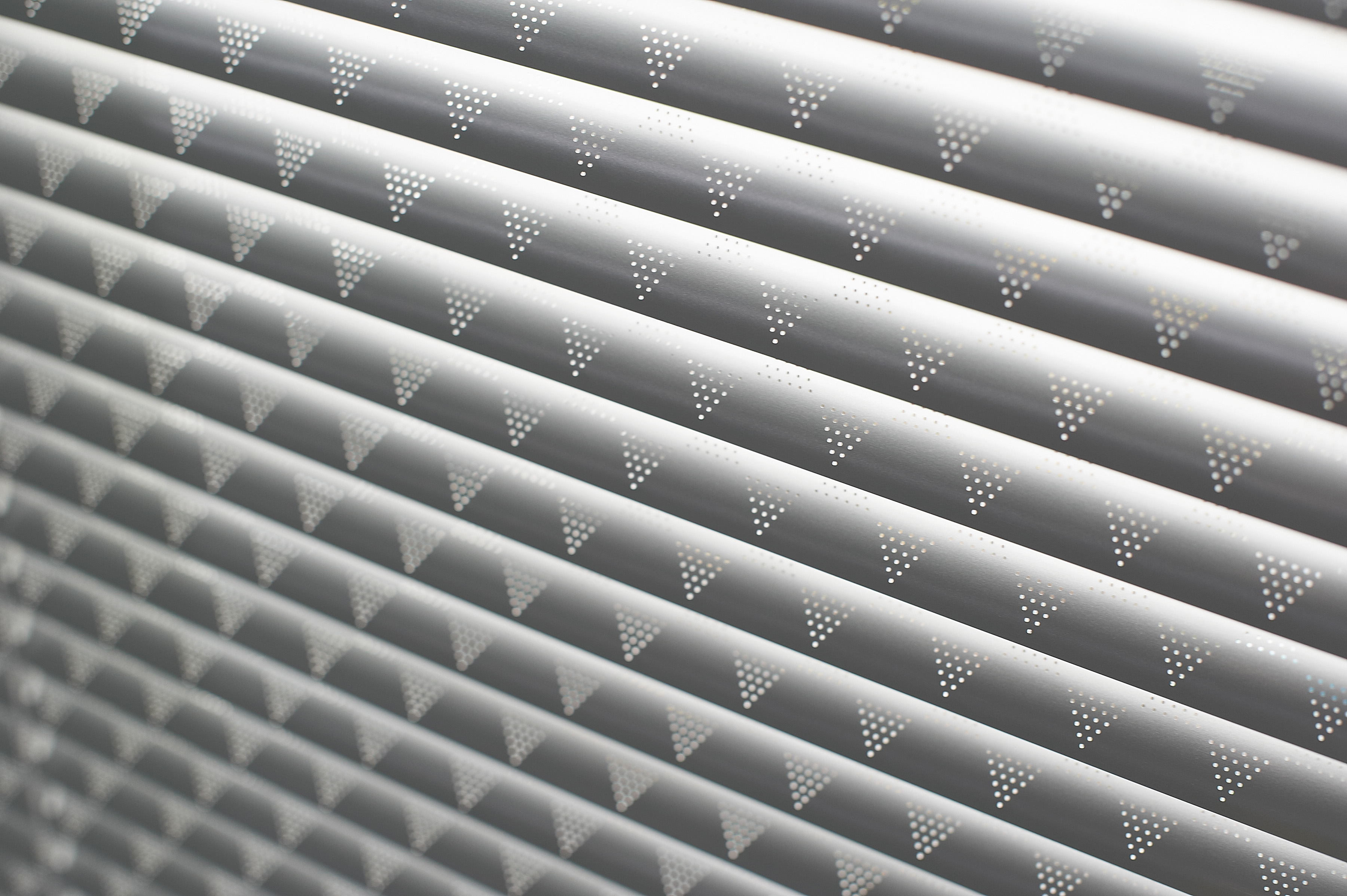Venetian Blinds Close Up Photo Triangle Perfo